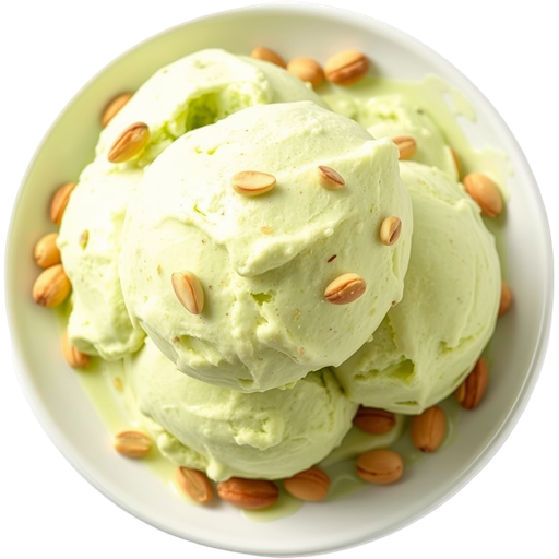 Pistachio Ice Cream dish