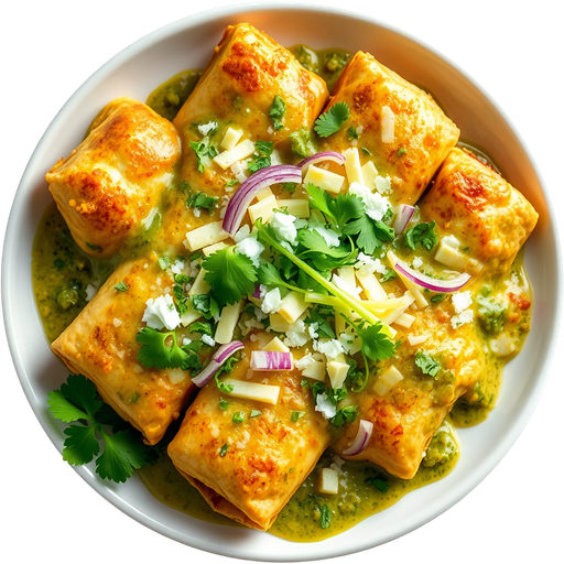 Enchiladas Verdes dish
