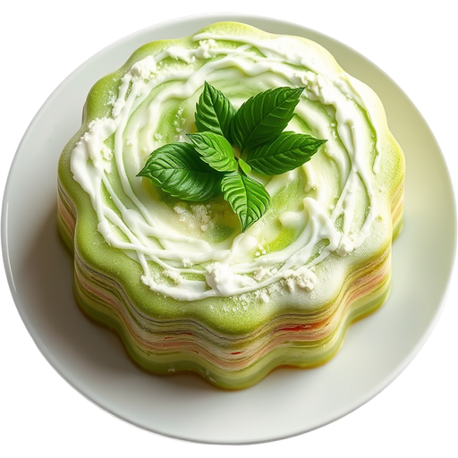 Pandan Cake dish