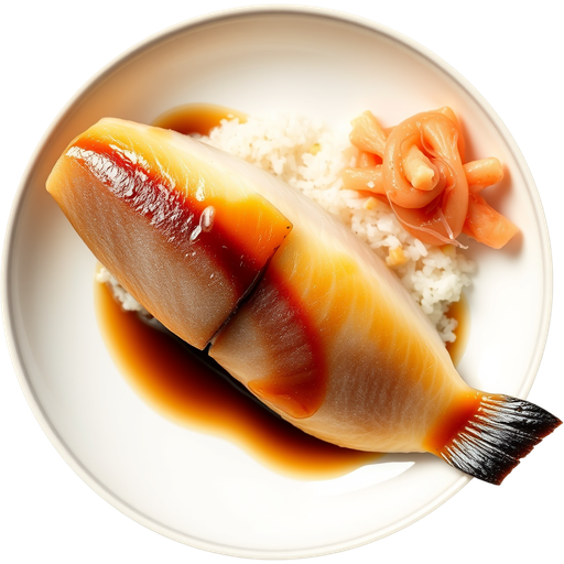 Yellowtail Nigiri dish