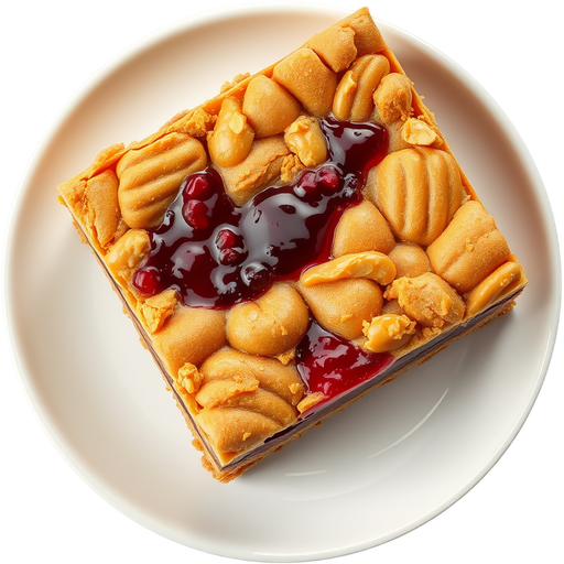 Peanut Butter and Jelly Bar dish