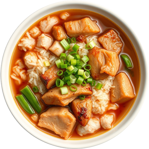 Pork and Rice Soup dish