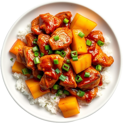 Hawaiian BBQ Chicken dish