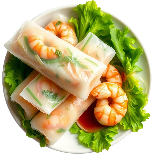 Shrimp Spring Rolls dish