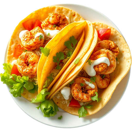 Shrimp Crispy Tacos dish