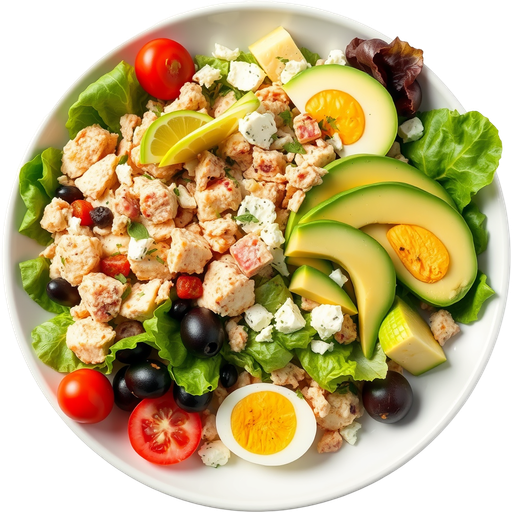 Cobb and Nicoise Salads dish