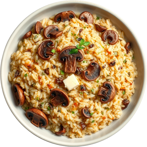 Wild Mushroom Risotto dish