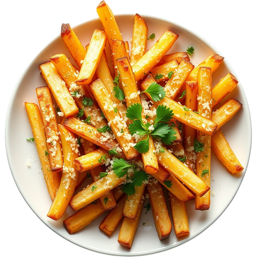 Garlic and Parmesan Fries dish