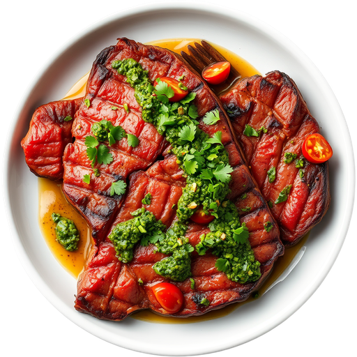 Skirt Steak with Chimichurri Sauce dish