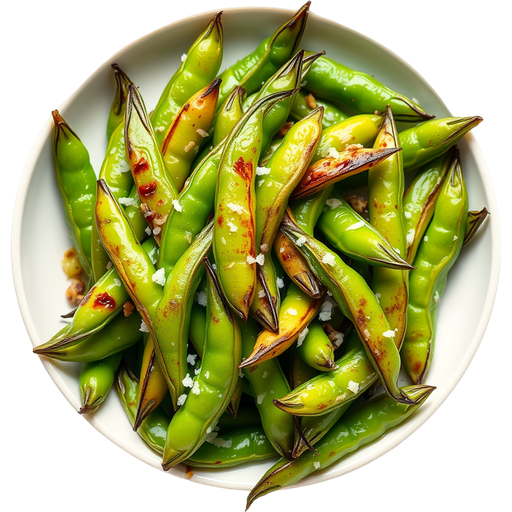 Grilled Edamame dish