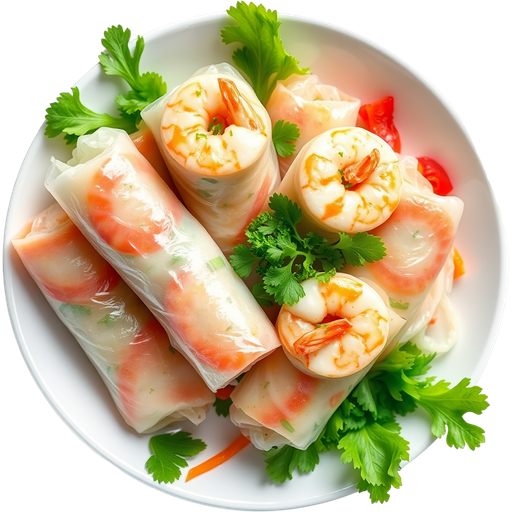 Shrimp Spring Rolls dish
