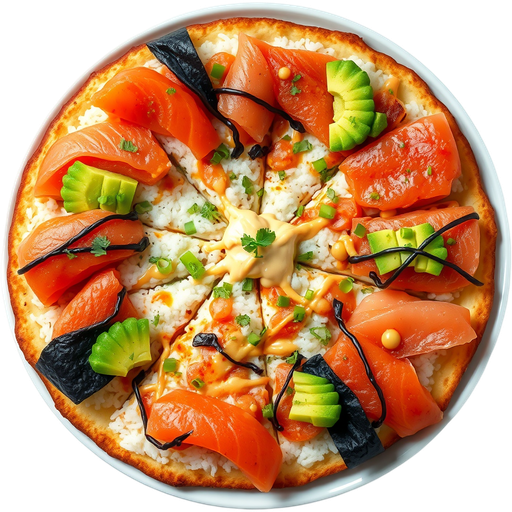 Sushi Pizza dish