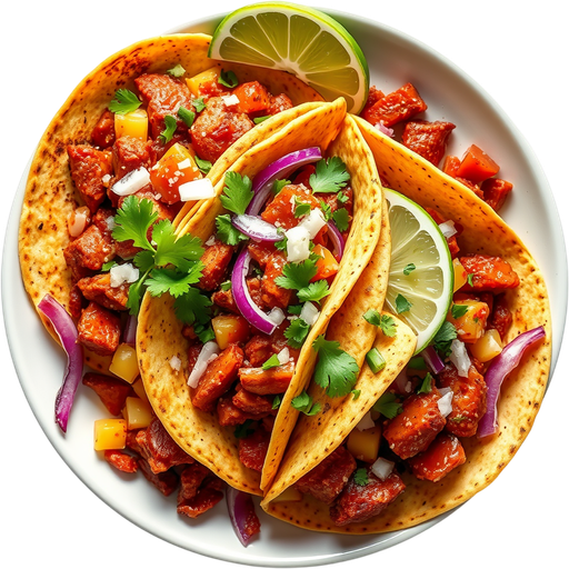 Al Pastor Tacos dish