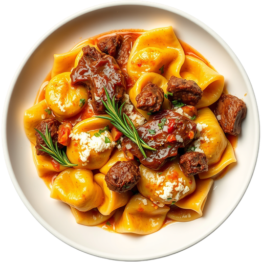 Tortelloni with Short Ribs dish