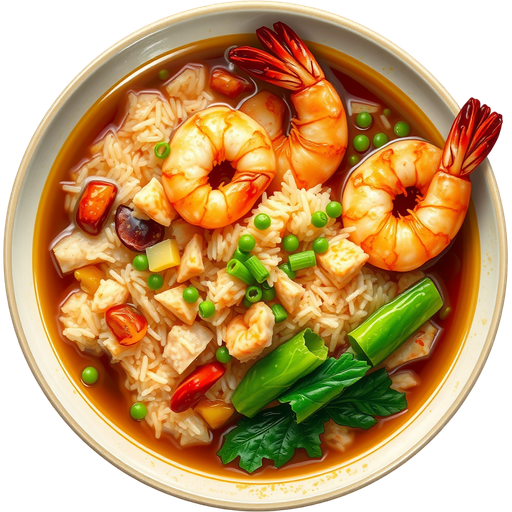 Sizzling Rice Soup dish