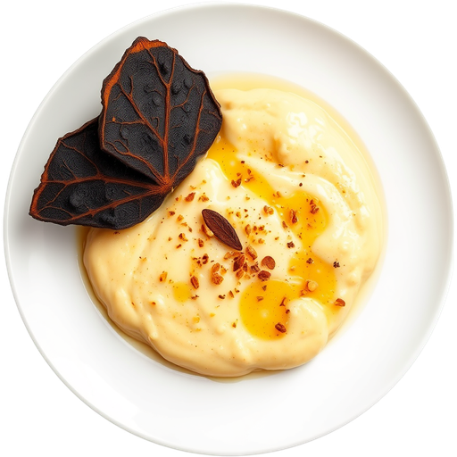 Black Truffle Cheese Fondue dish