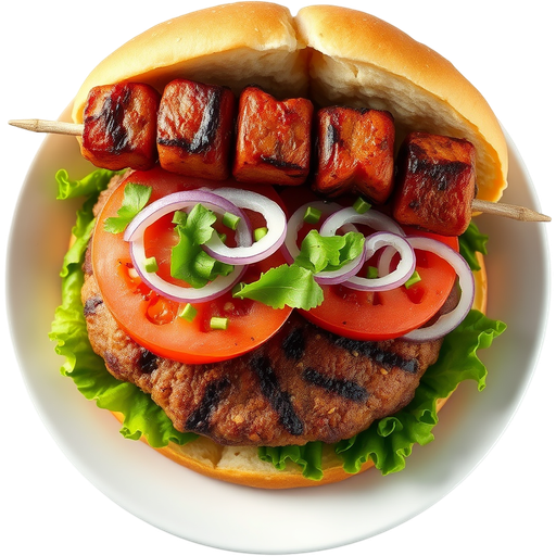 Kabob Burger dish