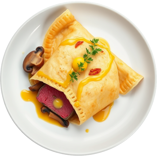 Beef Wellington Crepe dish