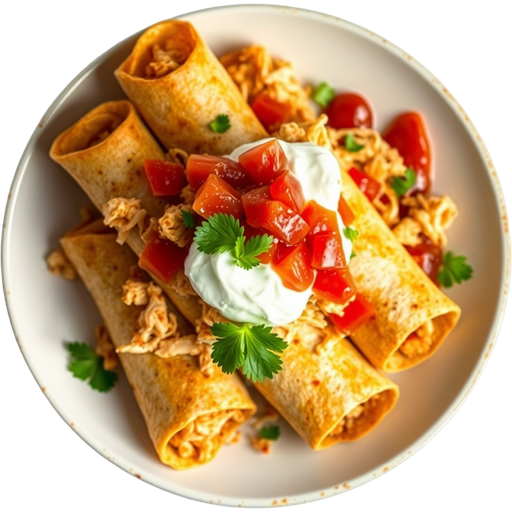 Chicken Taquitos dish