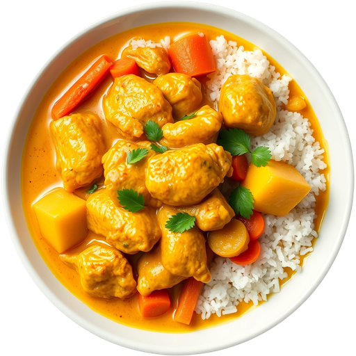 Yellow Chicken Curry dish