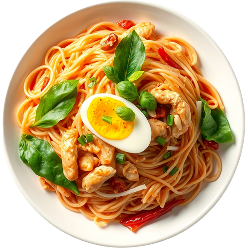 Chicken Pad Thai dish