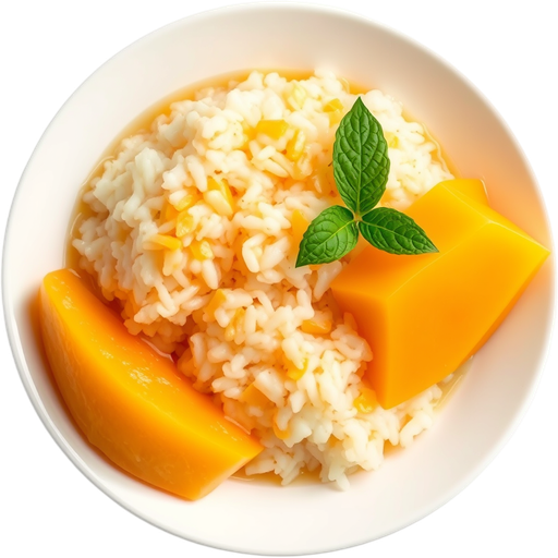 Sticky Rice with Mangoes dish