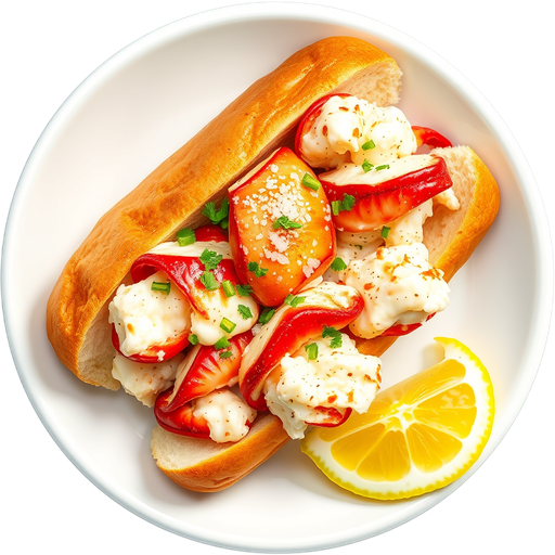 Connecticut Style Maine Lobster Roll dish
