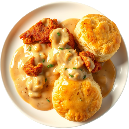 Chicken and Biscuits dish