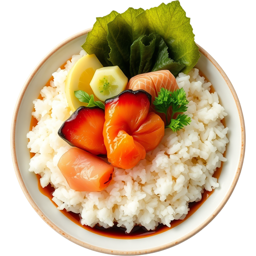 Premium Rice Bowl with Uni dish