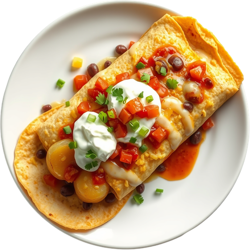 Papas Burrito dish