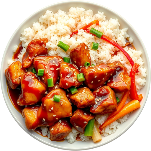 Teriyaki Chicken/Beef Dinner dish