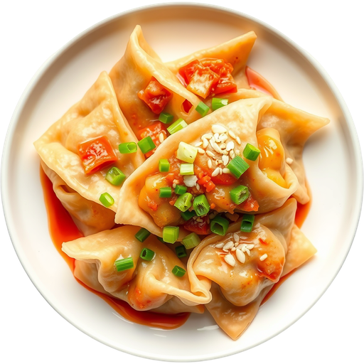 Spicy Pork Won Tons dish