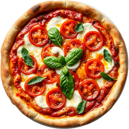 Classic Margherita Pizza dish
