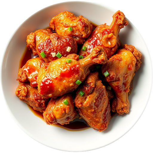 Fried Chicken Tong Dak dish