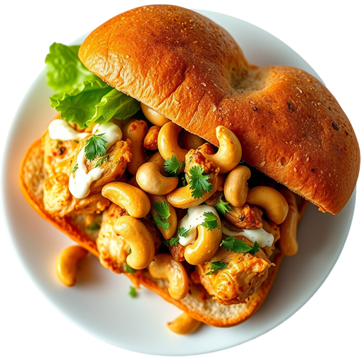 Chicken Cashew Sandwich dish