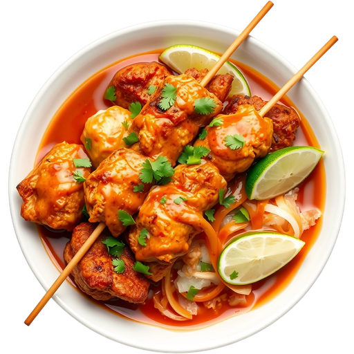 Chicken Satay dish