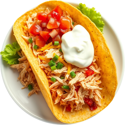 Shredded Chicken Taco dish