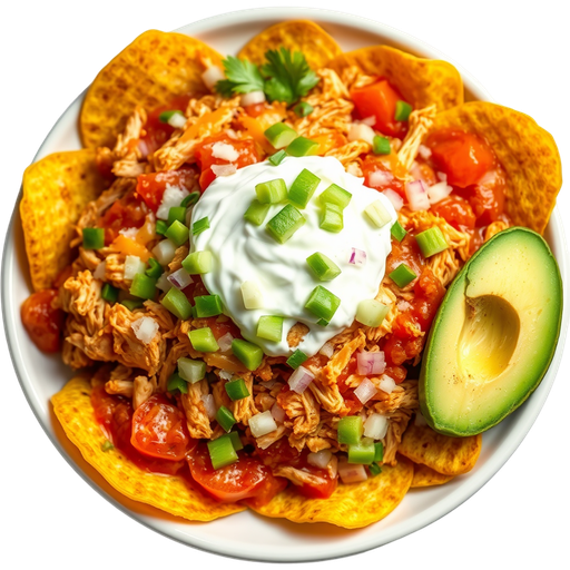 Chilaquiles con Pollo dish