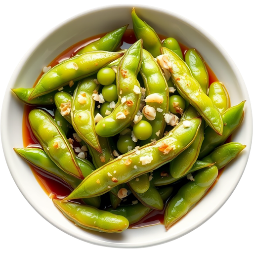 Garlic Edamame dish