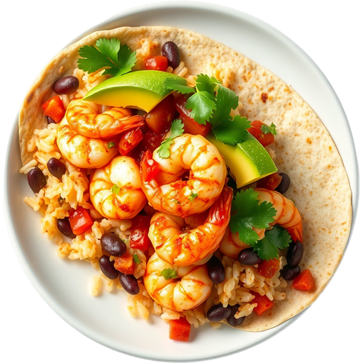Shrimp Burrito dish
