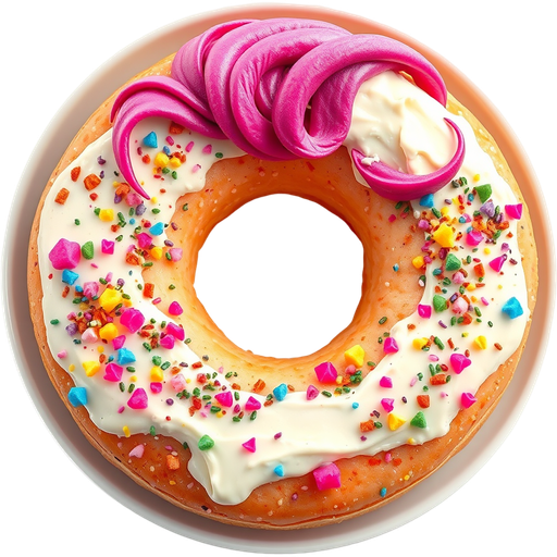 Unicorn Bagel dish