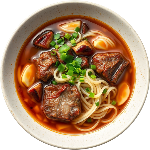 Stone Bowl Soup with Glass Noodles and Short Ribs dish