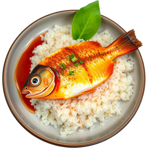 Yellow Tail Chili Paste on Crispy Rice dish