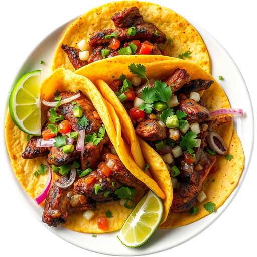 Asada Tacos dish