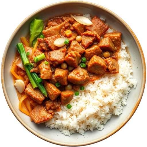 Mince Pork with Rice dish