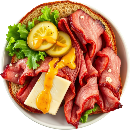 Spicy Pastrami Sandwich dish