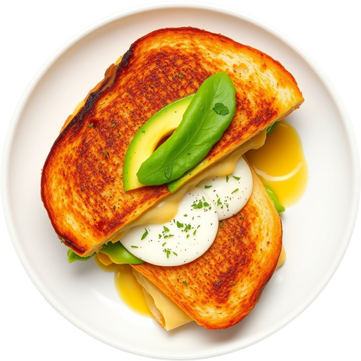 Avocado Grilled Cheese dish