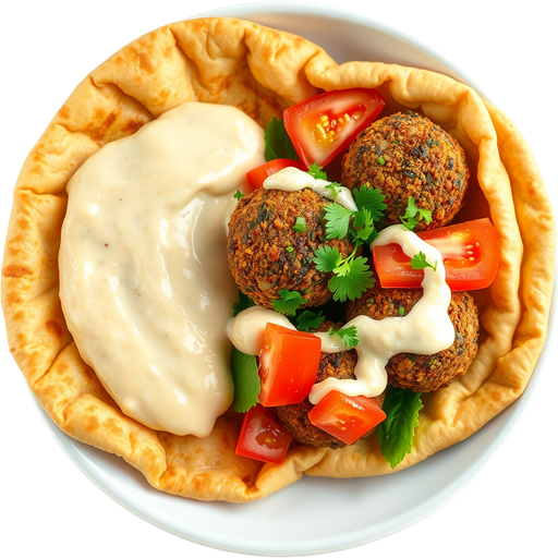 Falafel in Pita dish