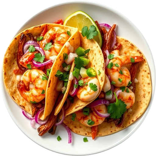 Tacos Gobernador dish