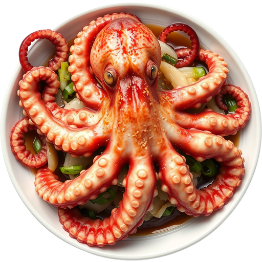Live Octopus dish